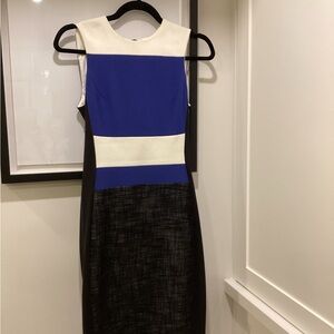 Judith and Charles Black and Blue Women's Dress